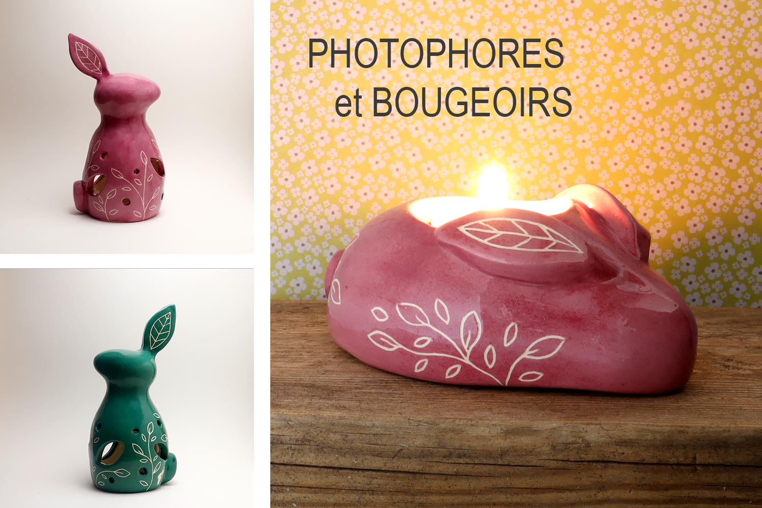 Photophores et bougeoirs