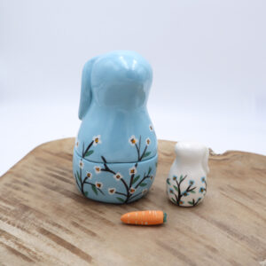 Bunnies Matriochkas - Bleu clair