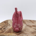 Petit lapin en céramique rose