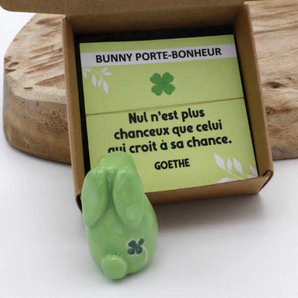 Bunny Porte-bonheur - Trèfle à quatre feuilles