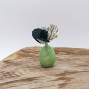Mini-vase vert en céramique