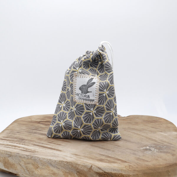 Sac en tissu pour Bunny noir ciré