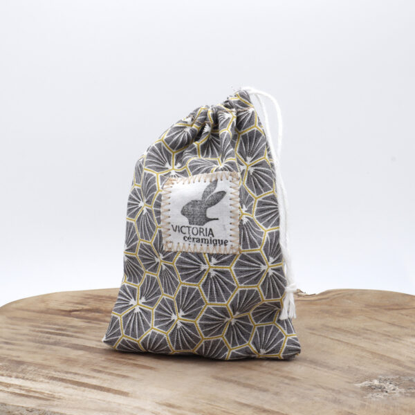 Sac en tissu pour Bunny noir ciré