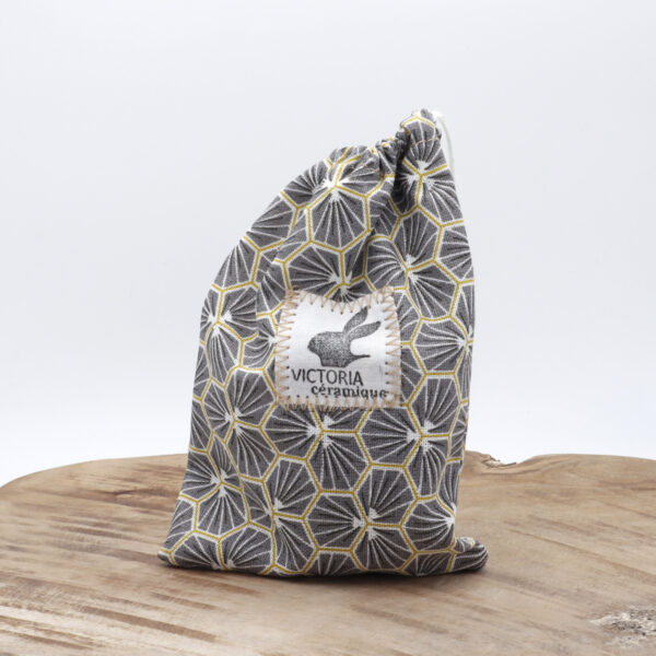 Sac en tissu pour Bunny noir ciré