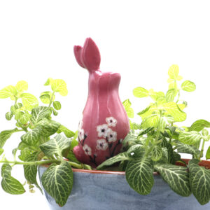 Lapin en céramique à planter