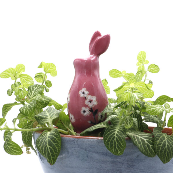 Lapin en céramique à planter