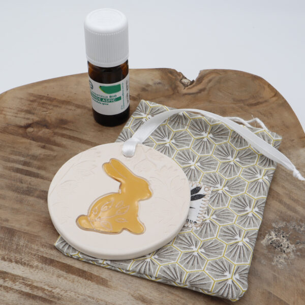 diffuseur parfum Bunny jaune - Victoria Céramique