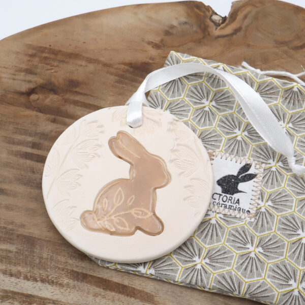 diffuseur parfum Bunny beige Victoria Ceramique