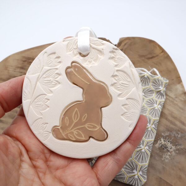 diffuseur parfum Bunny beige Victoria Ceramique