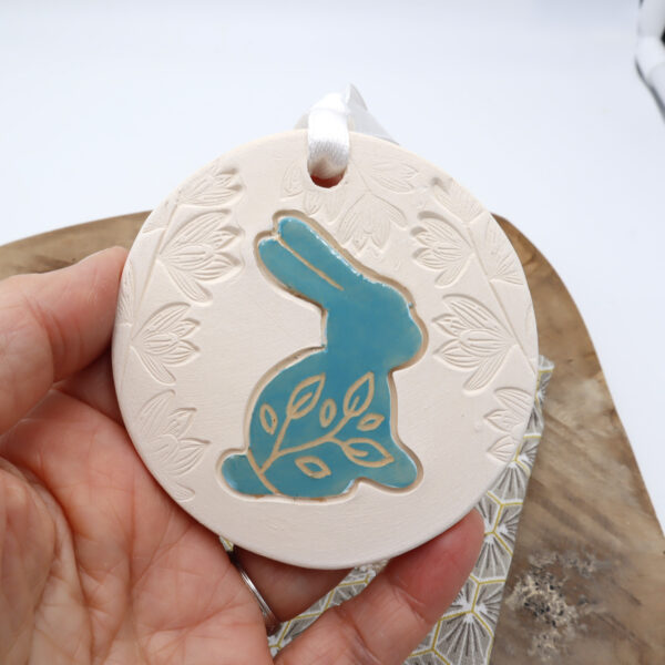 diffuseur parfum Bunny bleu Victoria Ceramique