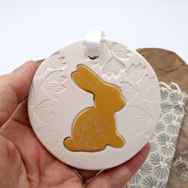 diffuseur parfum Bunny jaune - Victoria Céramique