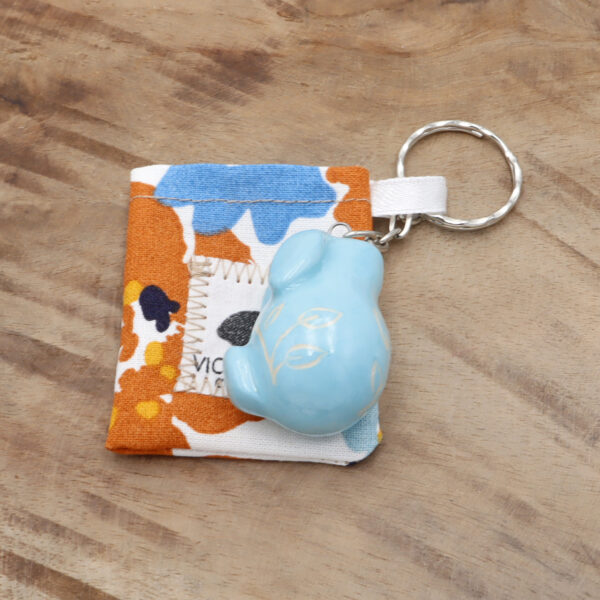 Porte-clés Bunny bleu clair Victoria Céramique