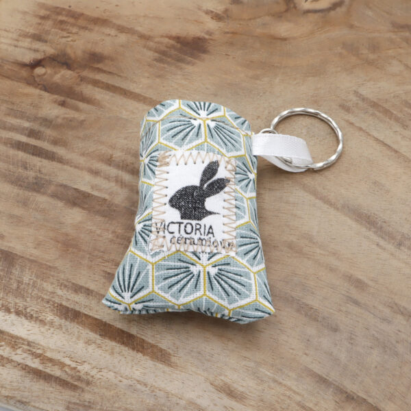 Porte-clés Bunny bleu vert Victoria Céramique
