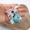 Porte-clés Bunny turquoise Victoria Céramique