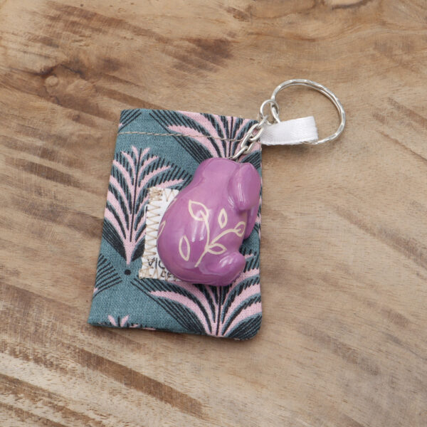 Porte-clés Bunny violet Victoria Céramique
