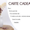 Carte cadeau personnalisée Victoria Céramique