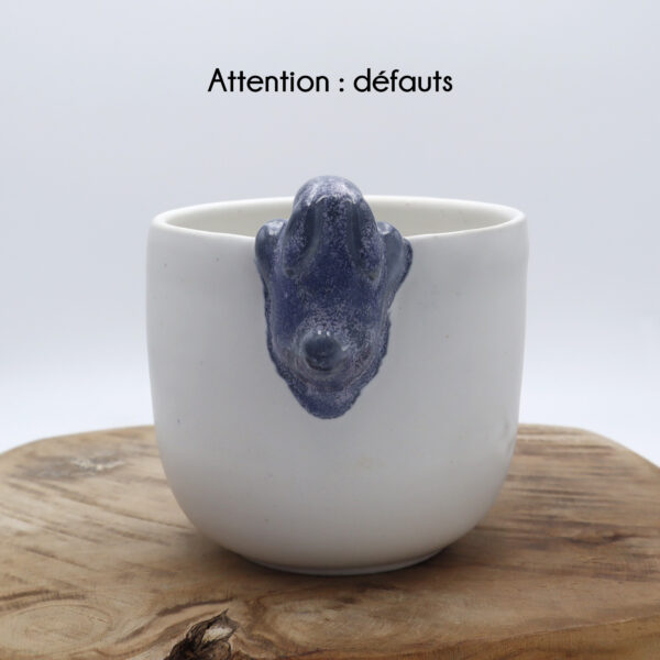 Pot de fleur bicolore en grès - Défauts #VIDEATELIER5