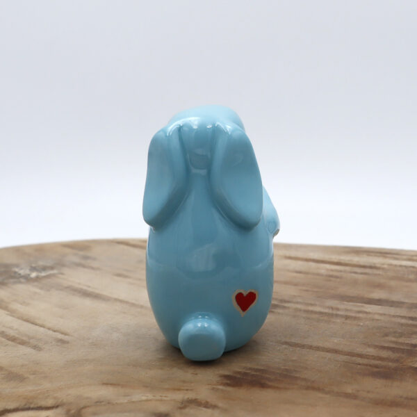 Lapin décoratif en céramique avec un cœur Victoria Céramique