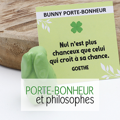 Lapins  porte-bonheur et philosophes - Victoria Céramique