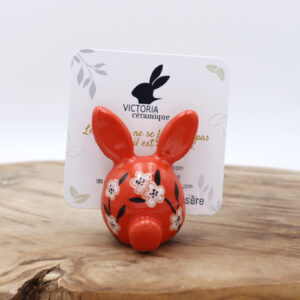 Porte-photo en forme de lapin Victoria Céramique