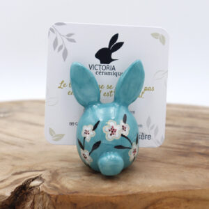 Porte-photo en forme de lapin Victoria Céramique