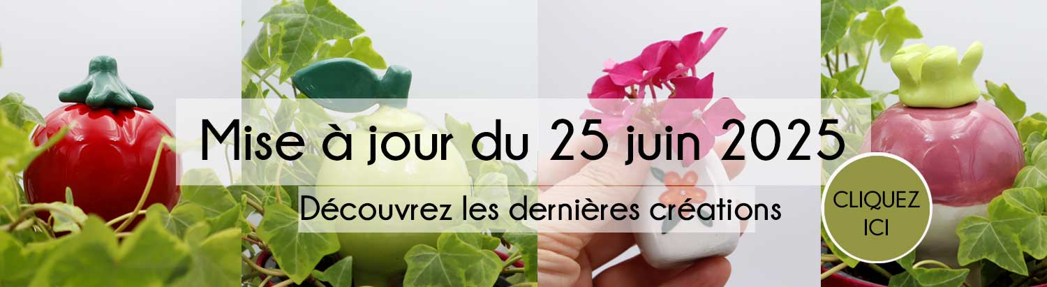 Mise à jour de la boutique avril 2025 - Victoria Céramique