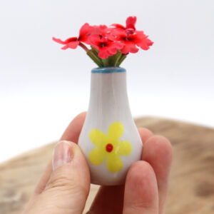 Vase à pâquerettes décoré - Victoria Céramique
