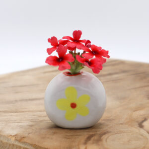 Vase à pâquerettes décoré - Victoria Céramique