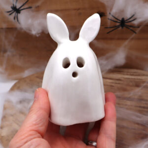 Lapin en forme de fantôme brûle-encens Victoria Céramique