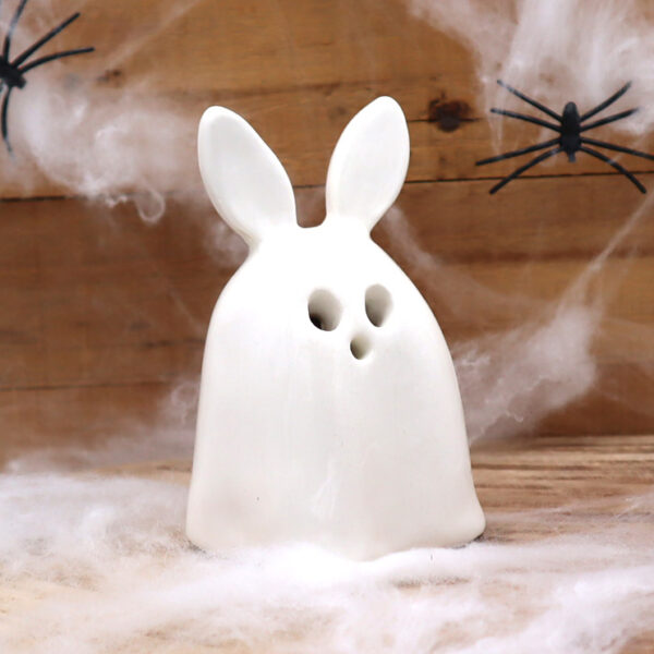 Lapin en forme de fantôme brûle-encens Victoria Céramique