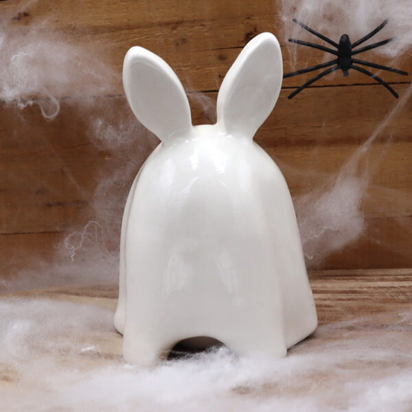 Lapin en forme de fantôme brûle-encens Victoria Céramique