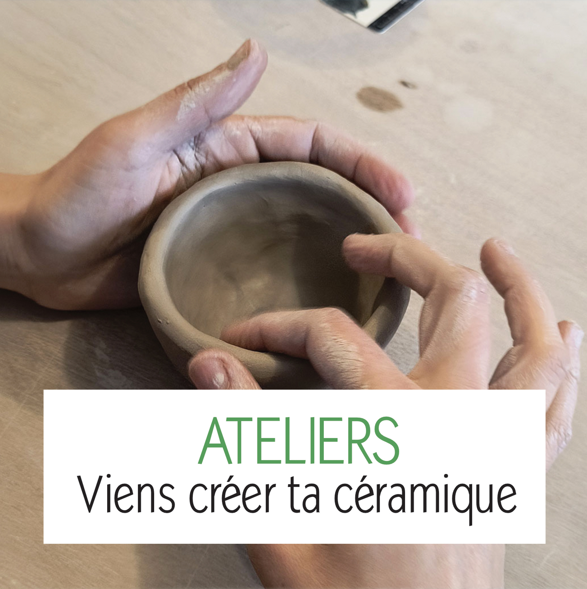 Viens créer ta céramique avec Victoria Céramique