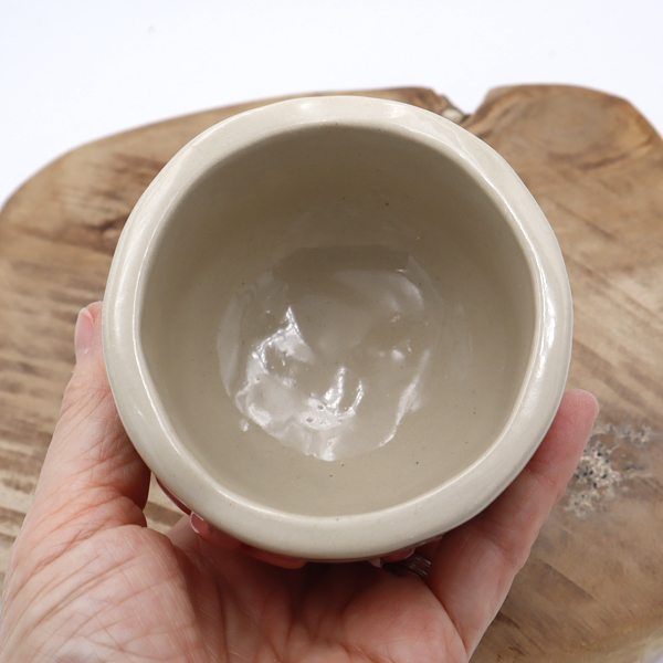 Tasse et plateau fleurs roses en volume Victoria Céramique