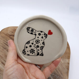 Repose cuillère Bunny noir dessiné Petit format #46 Défauts