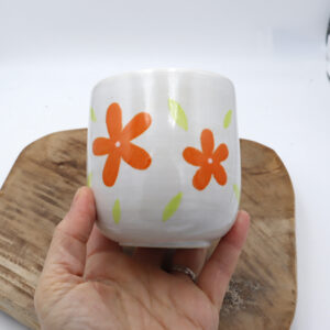Mug fleuri en grès  - Vide-atelier Janvier 2026 #36