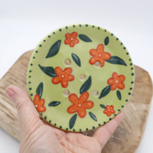 Porte savon en grès fleuri - Vide-atelier Janvier 2026 #23