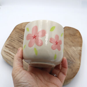 Tasse fleurie en grès  - Vide-atelier Janvier 2026 #34