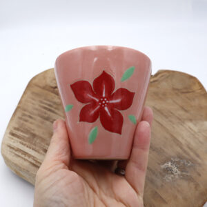 Tasse fleurie en grès  - Vide-atelier Janvier 2026 #45