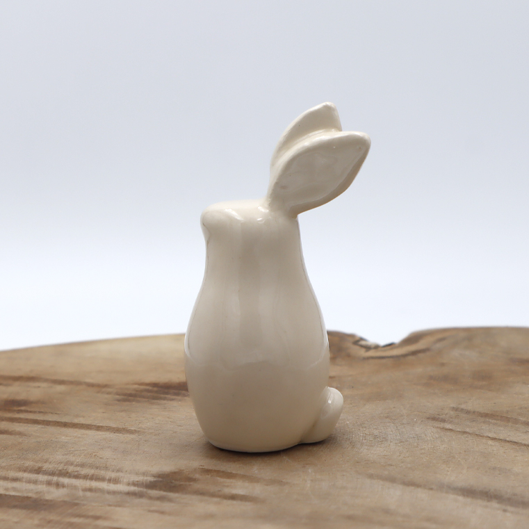 Lapin en céramique beige Victoria Céramique