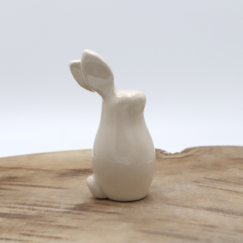 Lapin en céramique beige Victoria Céramique