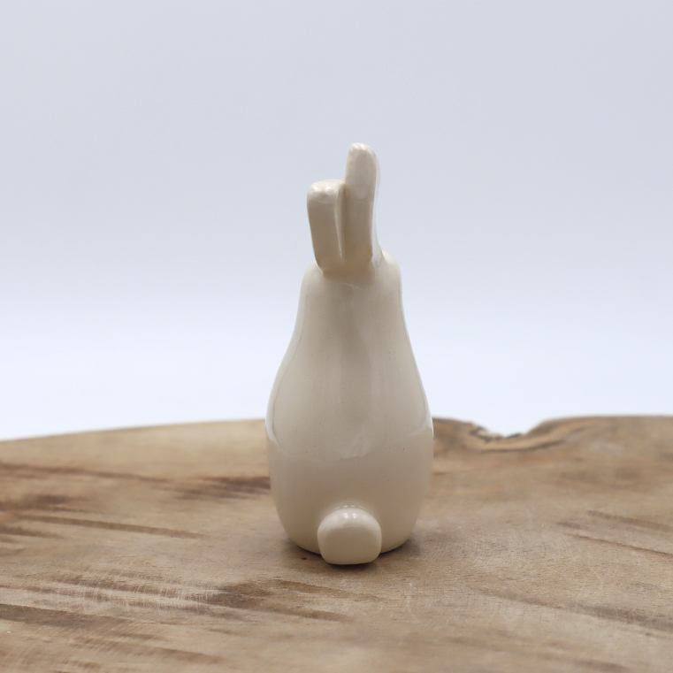 Lapin en céramique beige Victoria Céramique