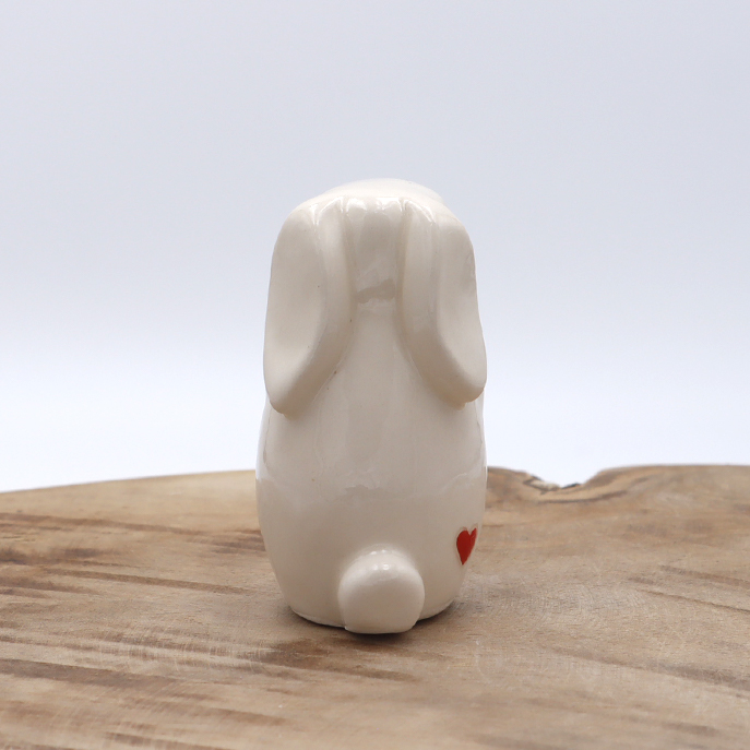 Lapin avec un cœur - Victoria Céramique