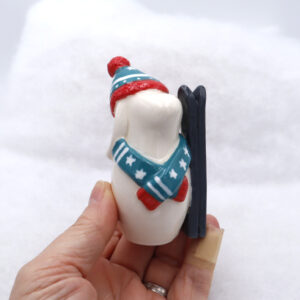 Lapin d'hiver en céramique - Victoria Céramique