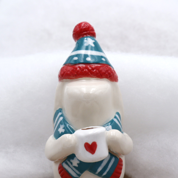 Lapin d'hiver en céramique - Victoria Céramique