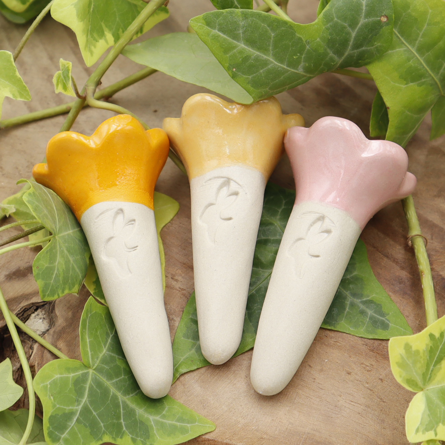 Lot de 3 fleurs abreuvoirs à abeilles - Victoria Céramique