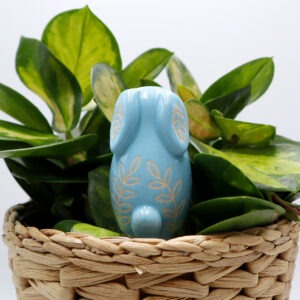 Lapin décoratif bleu ciel à planter Victoria Céramique