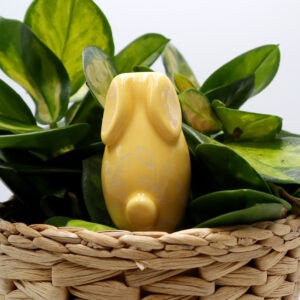 Lapin décoratif jaune à planter Victoria Céramique