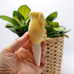 Lapin décoratif jaune à planter Victoria Céramique
