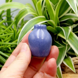 Vase à pâquerettes bleu Victoria Céramique