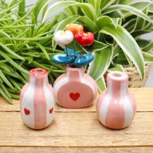 Trio de vase à pâquerettes Victoria Céramique